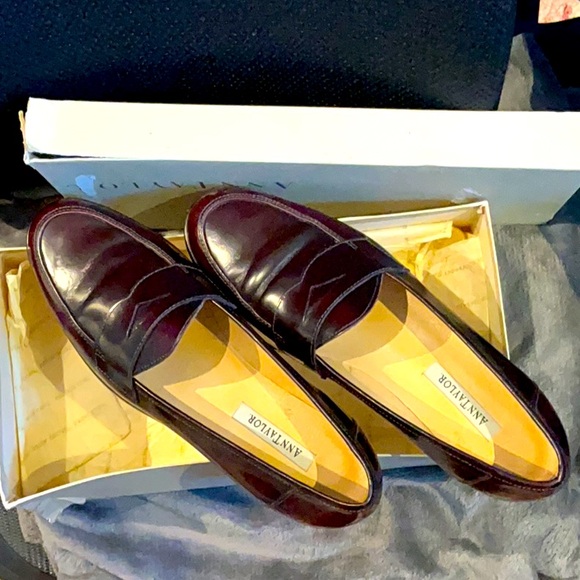 Ann Taylor Women’s Leather Cordovan Penny Loafers, Size 7 - Picture 5 of 5